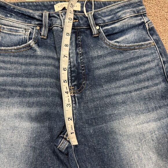 Tummy Control Risen denim! With stretch! Can be uncuffed! High rise size 5 - Picture 10 of 14